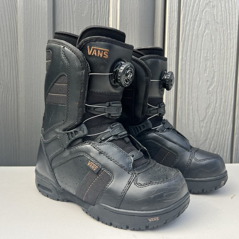 Vans Encore B O A Snowboard Boots Womens Sz 5 / 36.5 EU Black Thermo Fit